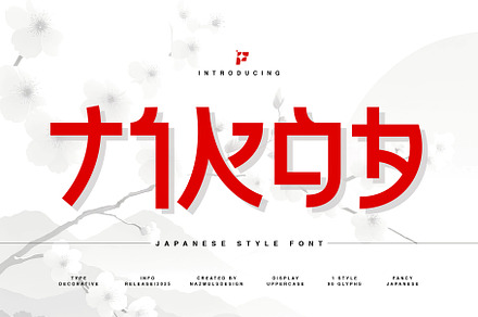 Tikoa - Japanese Typeface, a Sans Serif Font by NazmulsDesign