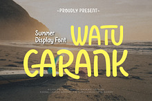 Watu Carank - Display Summer Font