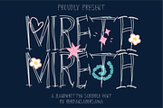 Mireth a Scribble Font, a Handwritten Font by Berdansabersama (Thumbnail 1 of 8)