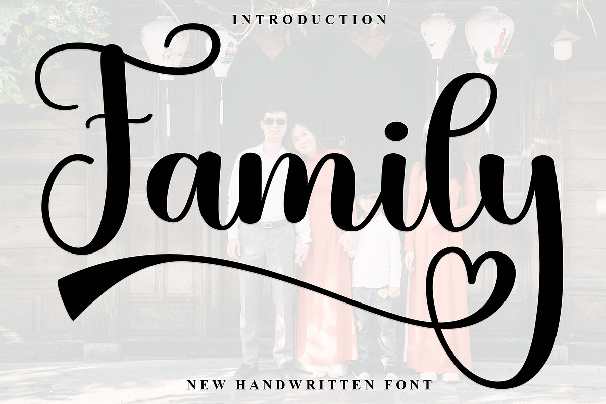 Family, a Script Font by FreshTypeINK (Photo 1 of 8)