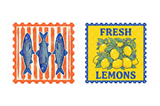 Italian Summer Stamp Clipart Bundle, an Illustration by Dream Creation (Thumbnail 5 of 8)