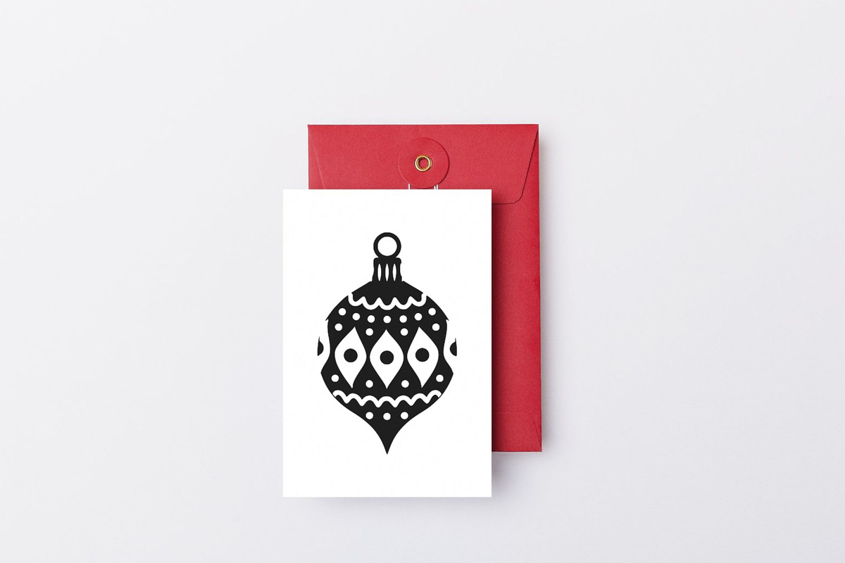 Retro Christmas Teardrop Ornaments, an Object Graphic by Pattern Whimsy (Photo 3 of 5)