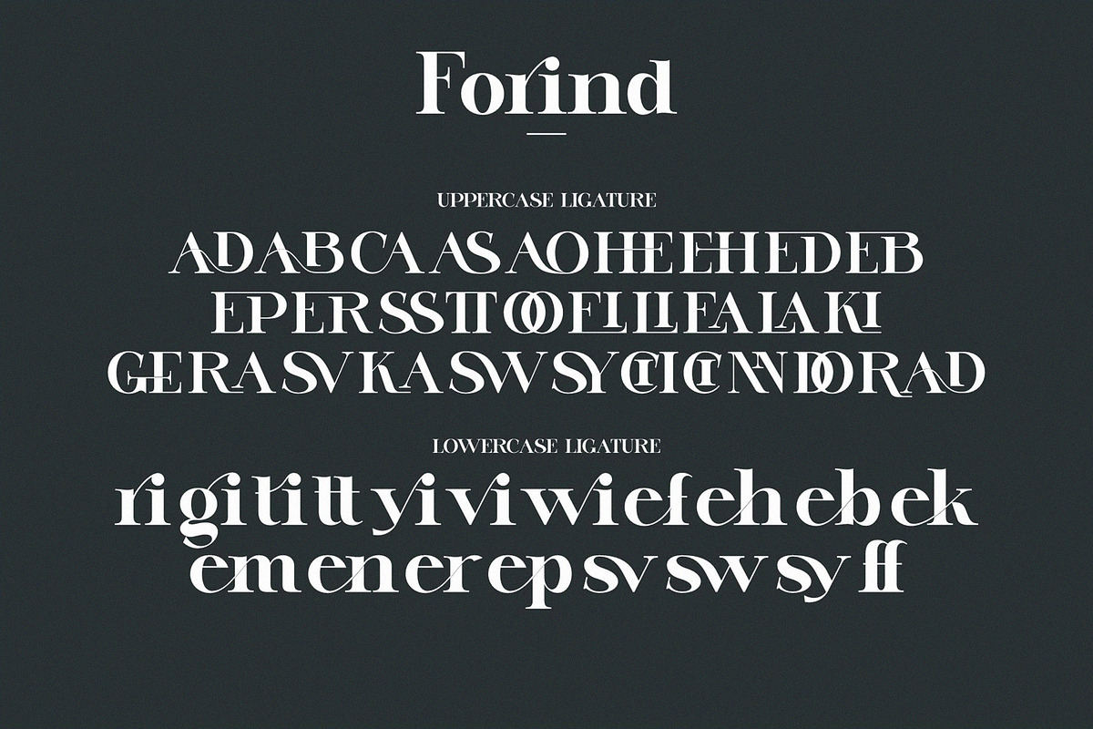 Forind An Elegant Serif Font, a Serif Font by Humaira_std (Photo 9 of 9)