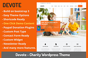 Devote - Chairty Wordpress Theme, a WordPress Template by TheGenius (Thumbnail 1 of 4)