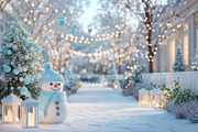 Pastel Snowman Christmas Backdrop, a Background Photo by Winwin Design Art (Thumbnail 5 of 9)