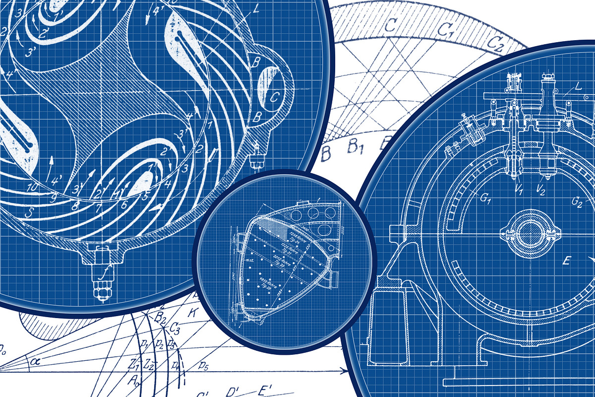 100 Blueprint Technology Brushes preview 8