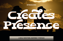 Creates Presence - Retro Font