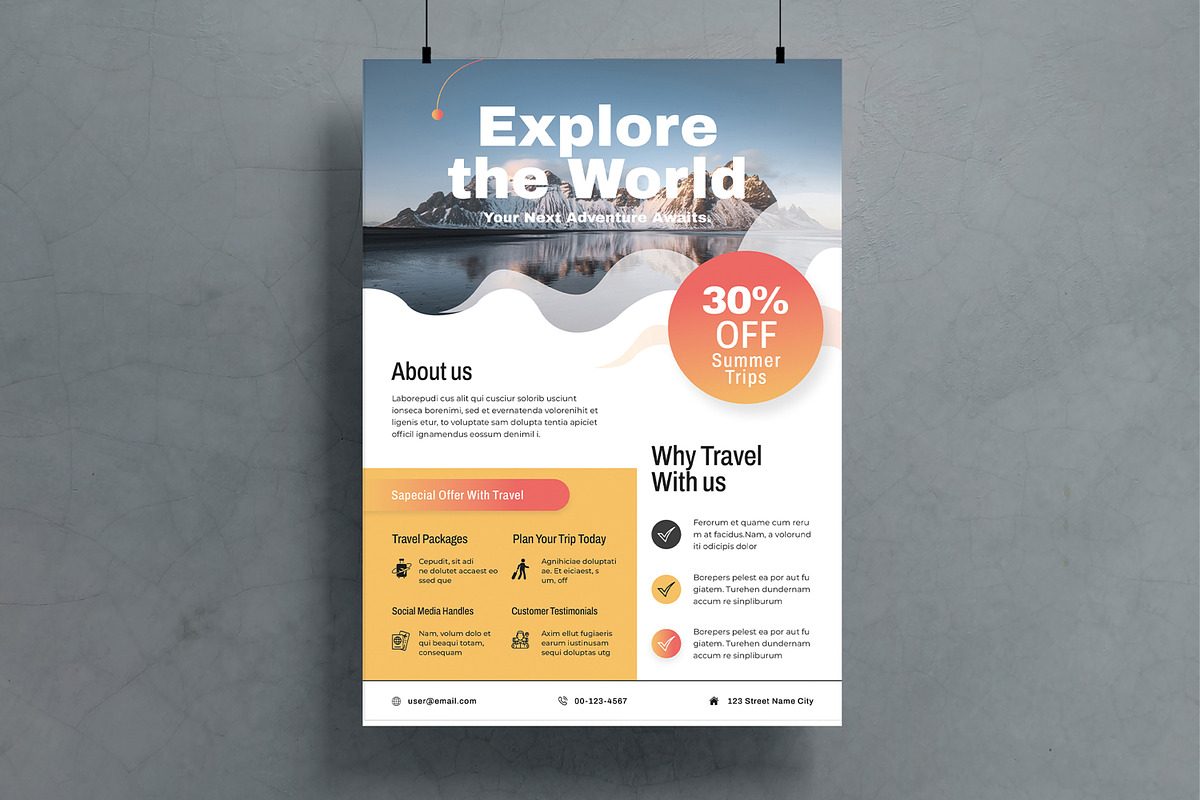 Travel Flyer Layout