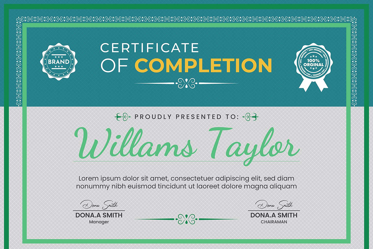 Creative Achievement Certificate, a Stationery Template by MRI STUDIO (Photo 5 of 11)