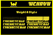 Cybernetic Man font, a Font by weknow (Thumbnail 7 of 8)