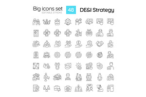 DEI strategy in workplace linear, an Icon by IMG Visuals
