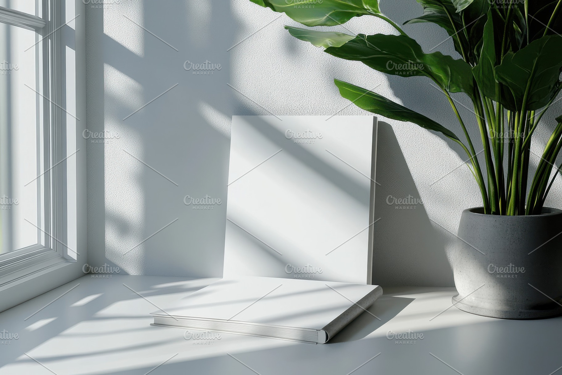 White books mockup minimalist home d, a Background Photo by Pixeness Studio