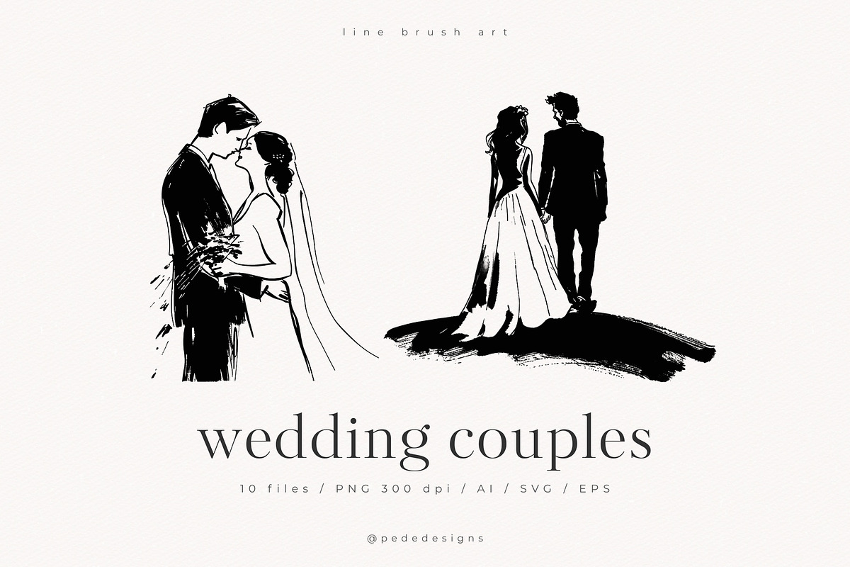 Wedding Couples, a Person Illustration by PeDe Designs (Photo 1 of 6)