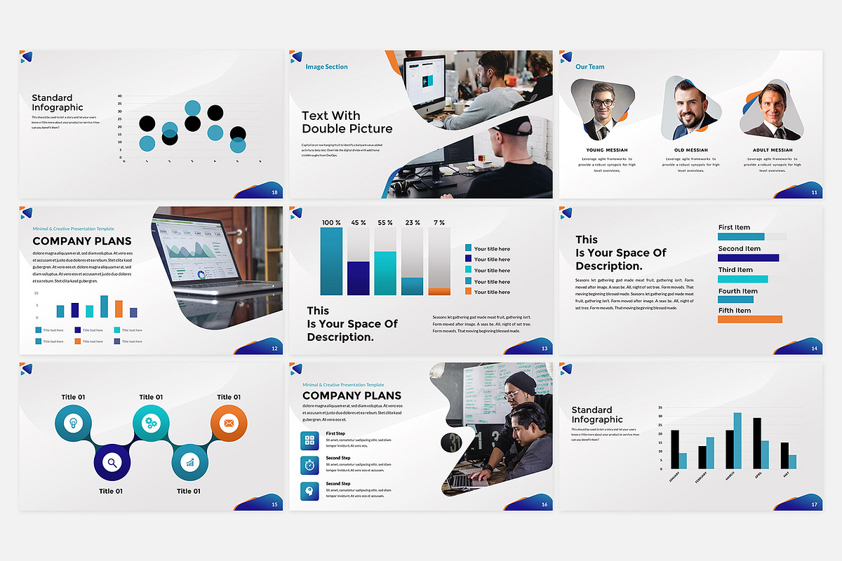Clean Nine Presentation, a Presentation Template by Fitra Noor (Photo 2 of 4)