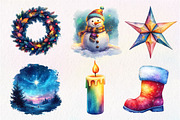 Christmas Polar Lights Clipart, an Illustration by Dream Creation (Thumbnail 2 of 7)