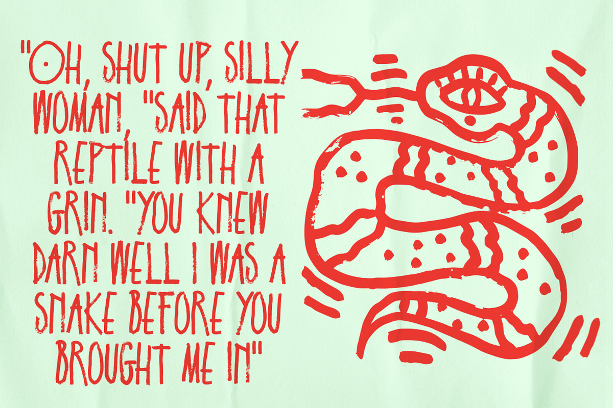 Schabernack One, a Font by XTOPH - Fonts (Photo 4 of 6)