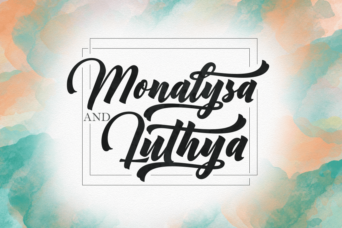 Amster//Calligraphy Font preview 5