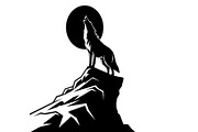 40 Wolf Moon Silhouette Vector Bundl, an Illustration by Amazin_art (Thumbnail 29 of 41)