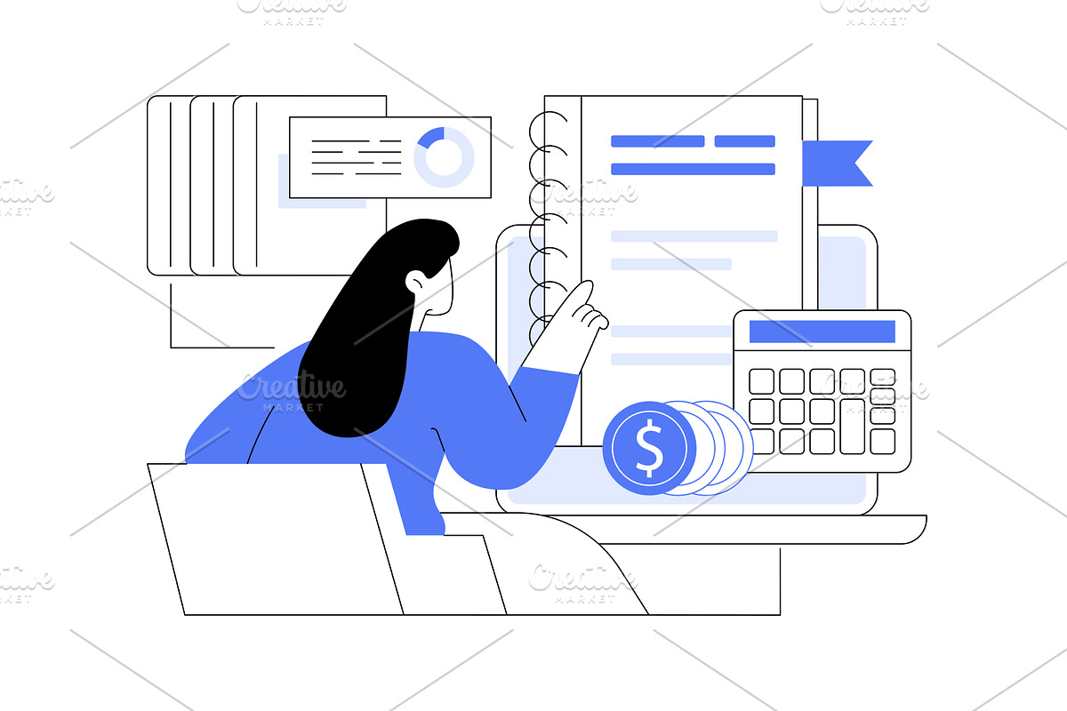 Bookkeeping Basics Guide abstract, a Finance Illustration by Visual Generation