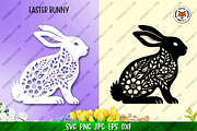Easter Bunny Collection,Floral Bunny, an Animal Illustration by Digital_Craftyfox (Thumbnail 15 of 20)