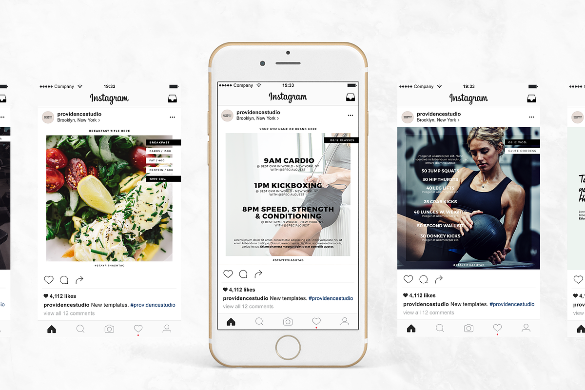 Fitness Modern Social Pack, a Social Media Template by Providence Studio (Photo 3 of 5)