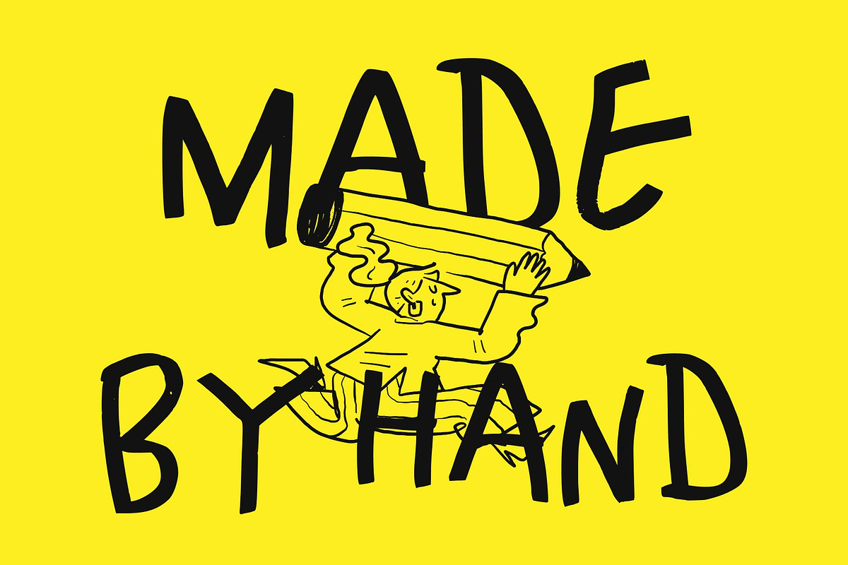 CS Raving – Messy Handwritten Font, a Handwritten Font by Craft Supply Co. (Photo 2 of 8)