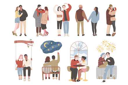 Couples in romantic relationship, a Person Illustration by YummyBuum