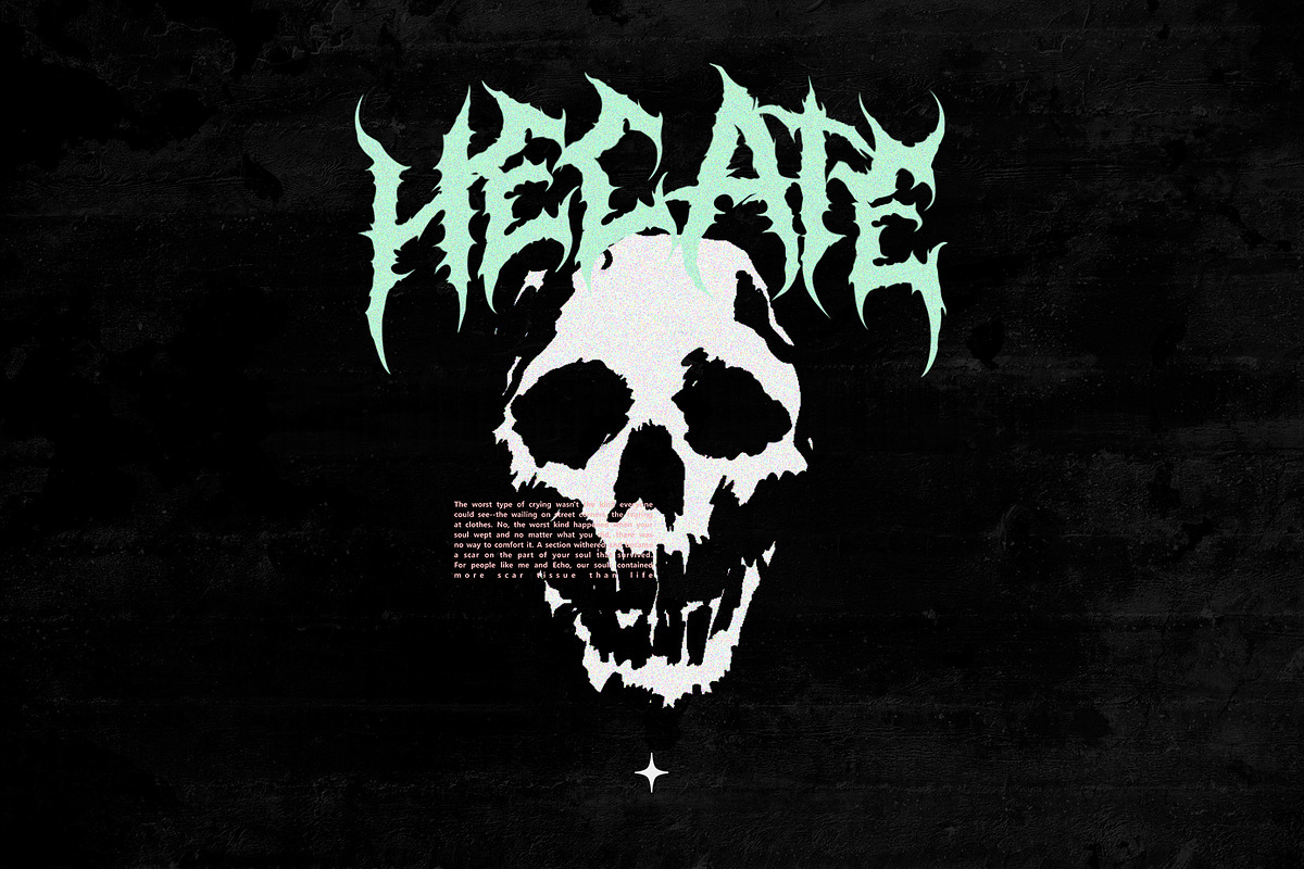 False Crown (Death metal font), a Blackletter Font by Rvq Type Foundry (Photo 10 of 10)