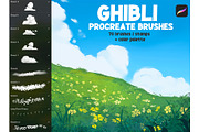 Ghibli Anime Procreate Brushes, a Brush Add-On by Spark Studio Brushes (Thumbnail 1 of 5)