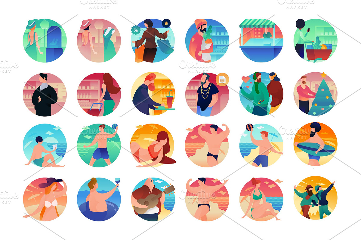 220 Gradient Scene Icons, an Icon by Vectopus.com