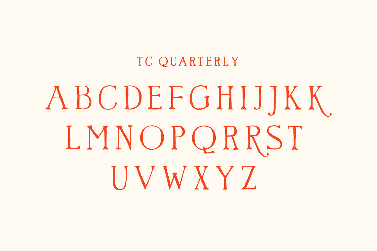 Quarterly - Quirky Handwritten Font, a Serif Font by Tom Chalky (Photo 5 of 10)