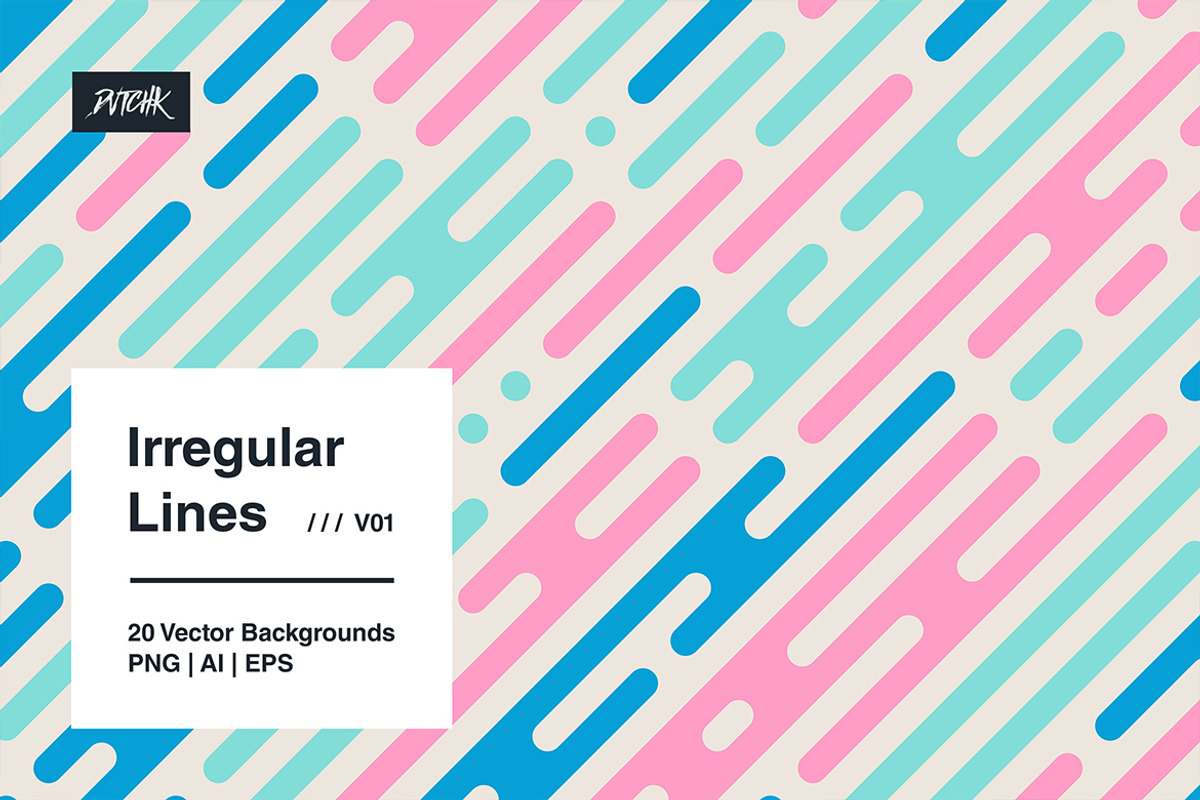 Irregular Lines - Vector Backgrounds, a Background Graphic by dvtchk (Photo 4 of 13)