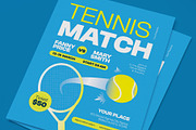 Tennis Match Flyer, a Flyer Template by graphicook (Thumbnail 3 of 6)