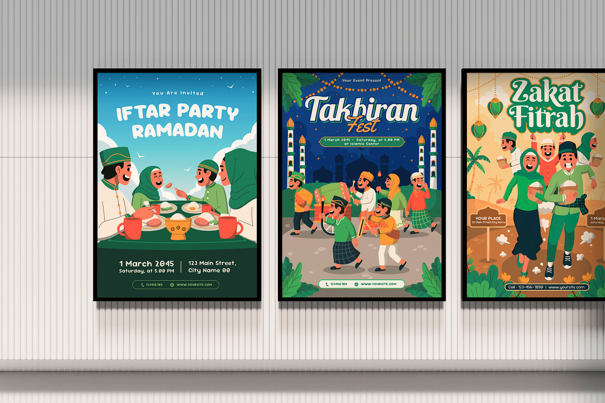 The Ultimate Ramadan Bundle, a Poster Template by Monstersvisual (Photo 3 of 11)