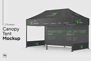 Outdoor Tent Mockup, a Merchandise Mockup by graphicsauce (Thumbnail 1 of 4)
