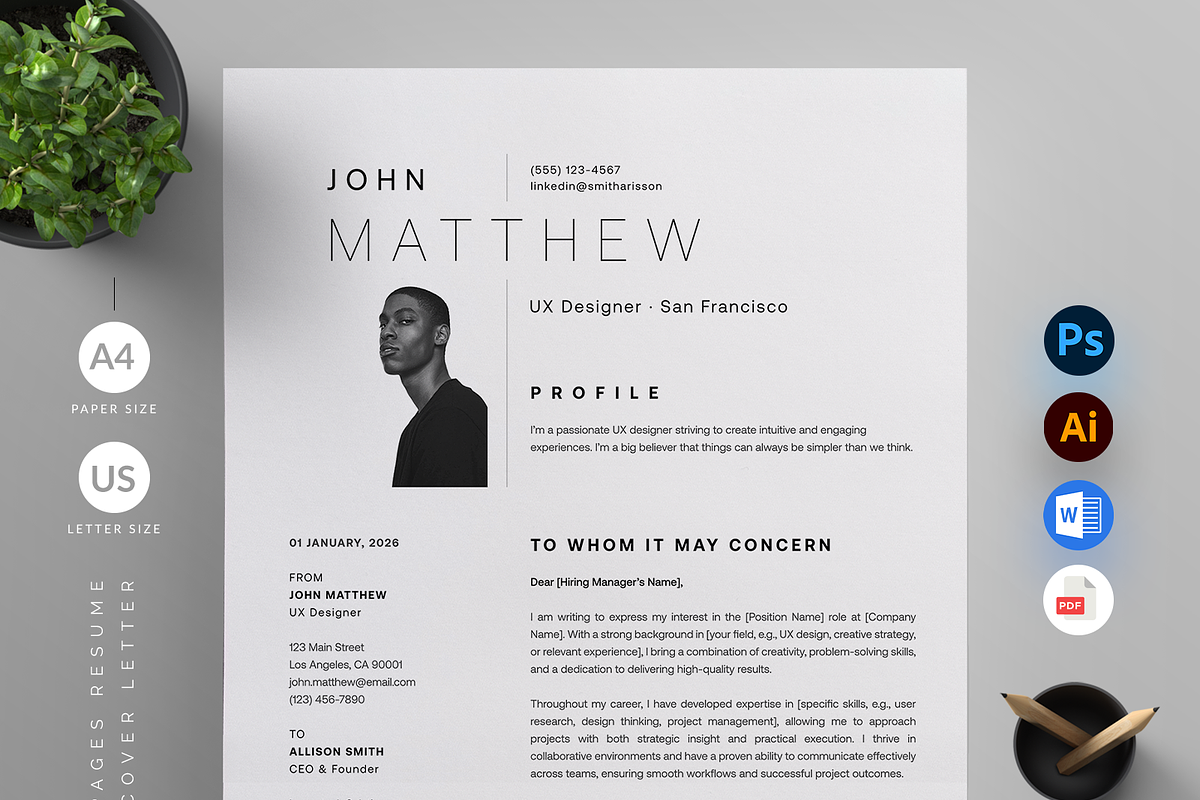 Resume/CV, a Resume Template by Reuix Studio (Photo 4 of 5)