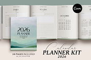 2026 Canva Planner & Calendar kit, a Magazine Template by 3.14&Co (Thumbnail 1 of 10)