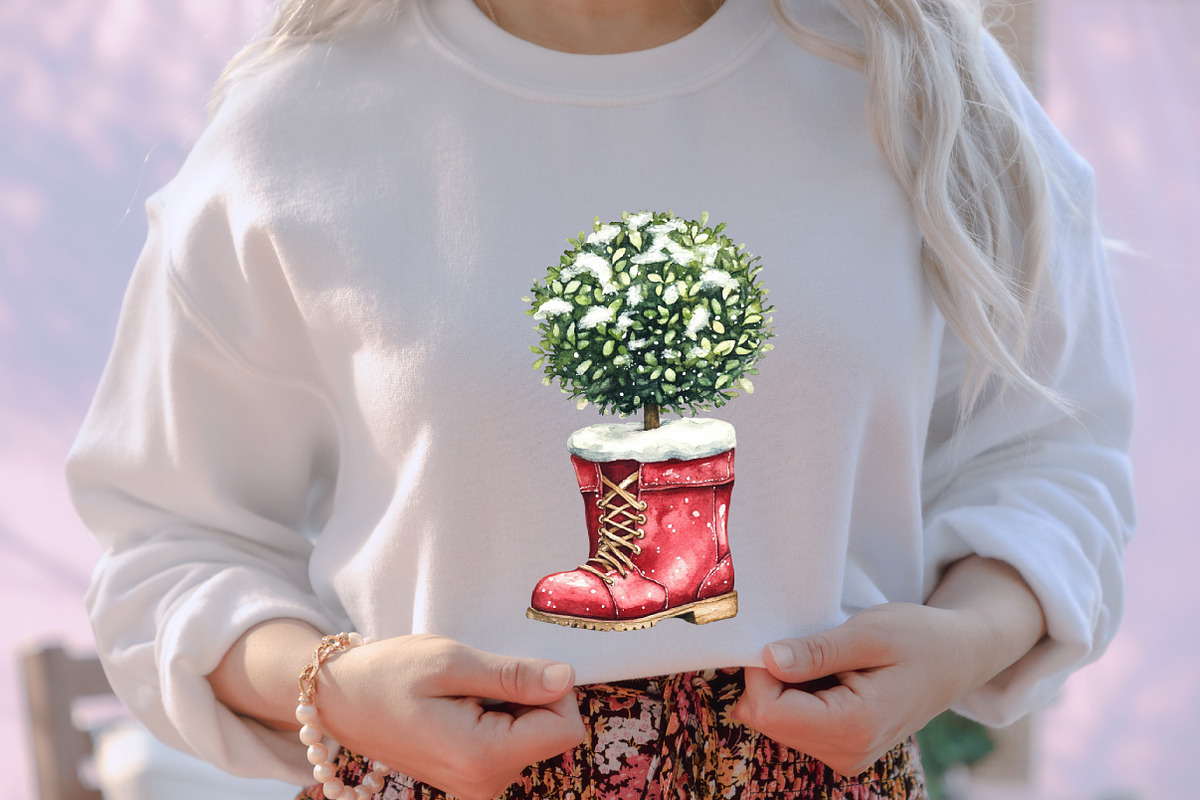 Whimsical Christmas Topiary Trees, an Illustration by designcity5 (Photo 5 of 5)