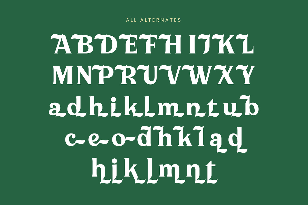 Milan Wulko Alternate Bold Serif, a Serif Font by timelesstype.co (Photo 18 of 20)