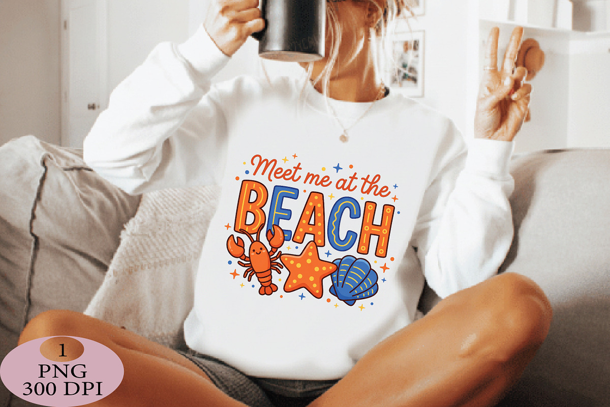 Meet Me At The Beach PNG, an Illustration by Daily.Designs (Photo 5 of 5)
