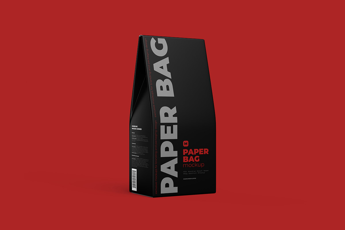 Paper Bag Mockup. Half Side view, a Cups & Container Mockup by easymock (Photo 7 of 10)