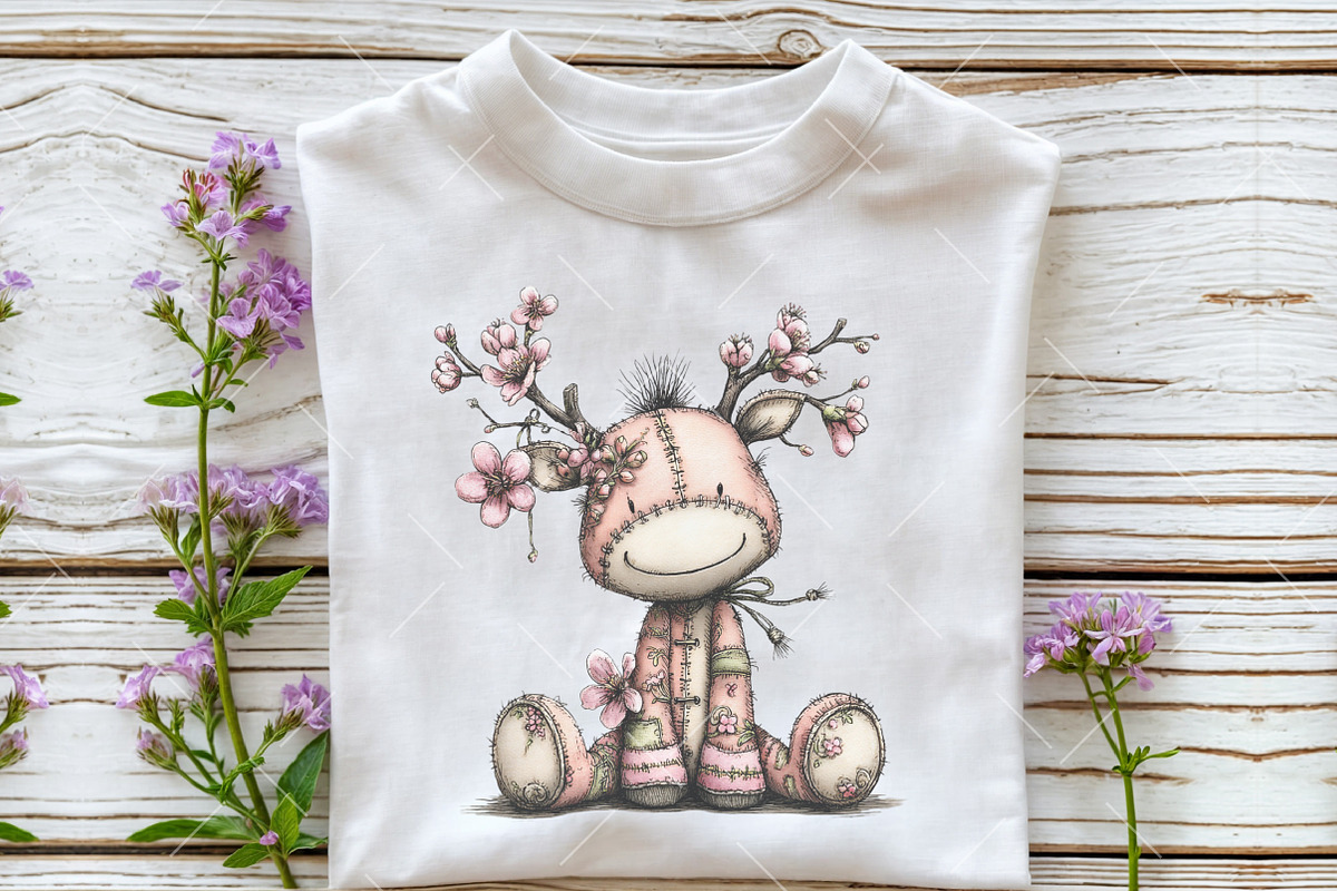 Whimsical Spring Voodoo Doll Clipart, an Illustration by OK Design (Photo 6 of 6)