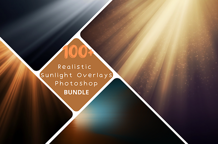 100 SunLight Overlay Bundle, a Texture Graphic by Virgo Studio