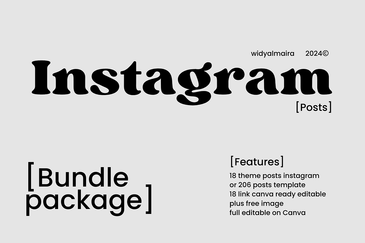 200 Instagram Posts Template Kit, a Social Media Template by Moodwave Studio (Photo 1 of 6)