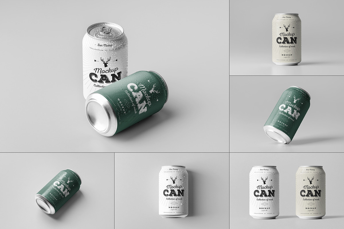 Can Mock-up 6, a Cups & Container Mockup by Yogurt86 (Photo 1 of 9)