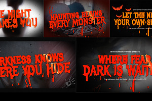 Horror Title Animation, a Social Media Template by Loin Studio