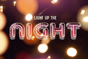 Lights UP Color Font