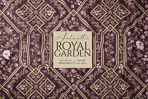 Vintage Floral Trellis Pattern