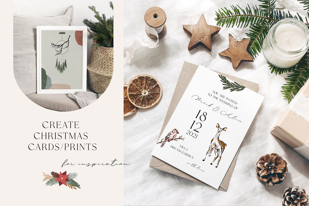 Christmas. Winter animals collection, a Seasonal Illustration by Alisovna (Photo 10 of 14)