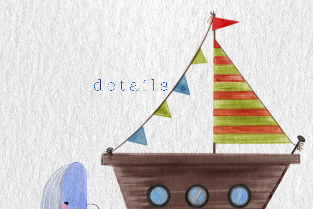 Watercolor Ocean Clipart, an Animal Illustration by Oleksandra Illustrates (Photo 8 of 21)